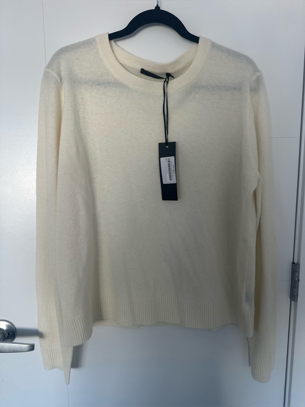 Jenni Kayne Everyday Crewneck Ivory Lightweight Sweater